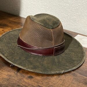 HENSCHEL HAT Brown and Green Men's Hat